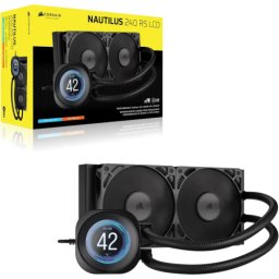 Nautilus 240 RS LCD 2 x 120 mm Negru