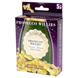 Prosecco Willies - bomboane gumate în formă de penis - aromă prosecco - 120g