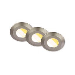 Briloner 7589032 - Set 3x LED KLIRA, plafonieră pentru baie, reglabilă, LED/4,9W/230V, IP44, crom