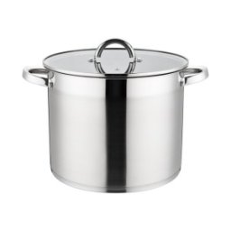 Set 2 x Oala din Inox cu Capac din Sticla, 20 cm, 5.30 l, Grunberg