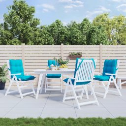 Perne scaun cu spatar mic, 4 buc., turcoaz, tesatura oxford GartenMobel Dekor