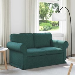 Canapea Verde închis 215 x 82 x 80 cm Metal GartenMobel Dekor