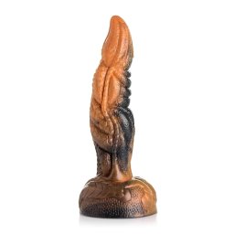 Creature Cocks Ravager - dildo texturat din silicon - 20 cm - portocaliu