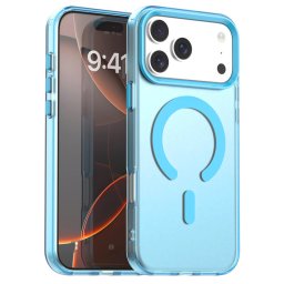 Husa iPhone 18 Pro iPhone 17 Pro 6.3 Magsafe Plastic Candy Albastru