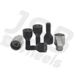 Set prezoane antifurt negre Starlock M12x1.5 I E cu 2 chei