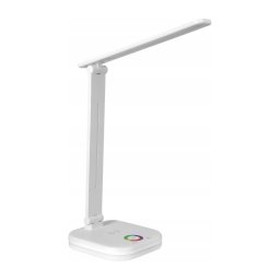 Lampă de birou LED RGBW dimabilă, cu încărcare wireless, LED/7W/5V USB, alb