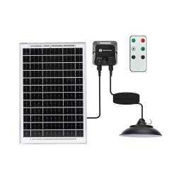 Aigostar - Lustră solară LED pe cablu cu senzor LED/3,7V 6000 mAh IP65 + telecomandă