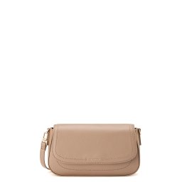 TED BAKER Geantă mică Louiize Webbing Leather Flapover 283918 taupe
