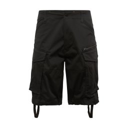G-STAR Pantaloni cu buzunare 'Zip Relaxed Short' negru