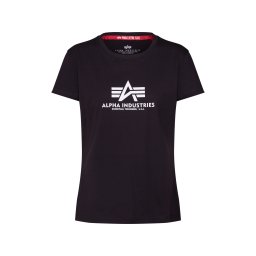ALPHA INDUSTRIES Tricou negru / alb