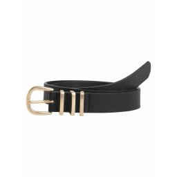 PIECES Curea auriu / negru
