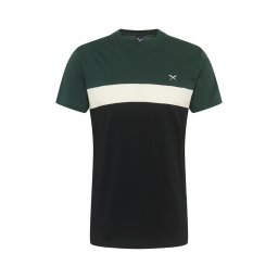 Iriedaily Tricou 'Court' verde închis / negru / alb