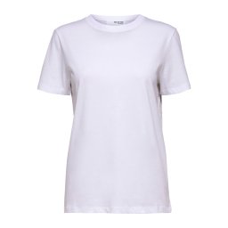 SELECTED Tricou 'ESSENTIAL' alb