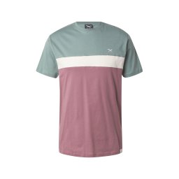 Iriedaily Tricou 'Court' verde / mauve / alb / alb murdar