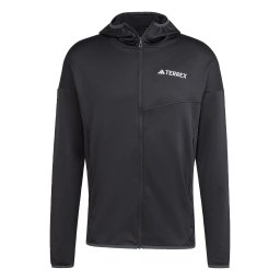 ADIDAS TERREX Jachetă fleece funcțională 'Xperior' negru / alb