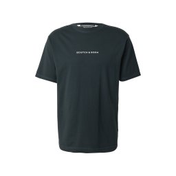 SCOTCH & SODA Tricou verde închis / alb