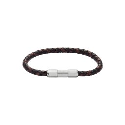 FOSSIL Brățară 'KNOX' negru / argintiu