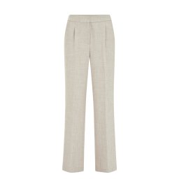 WE Fashion Pantaloni cu dungă bej / ecru