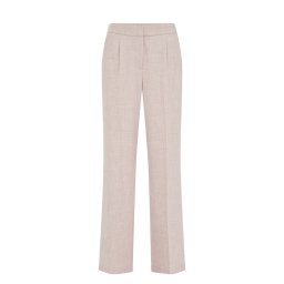 WE Fashion Pantaloni cu dungă roz pal