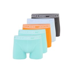 JACK & JONES Boxeri 'JACHUSH' albastru pastel / gri metalic / verde mentă / portocaliu