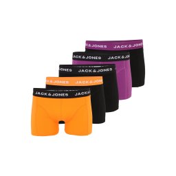 JACK & JONES Boxeri 'JACZOHAN' mov zmeură / portocaliu / negru