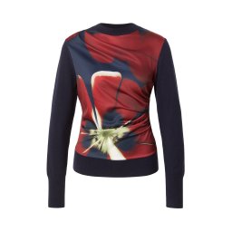 Ted Baker Pulover 'MAWIE' bleumarin / verde deschis / roşu închis / alb