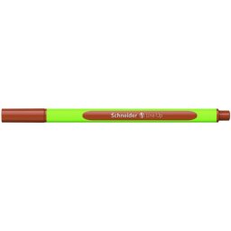 Liner SCHNEIDER Line-Up, rubber grip, varf fetru 0.4mm - maro mahon