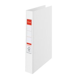 Caiet mecanic Esselte VIVIDA, PP/PP, partial reciclat, FSC, A4, mecanism 2RR, inel 25 mm, alb