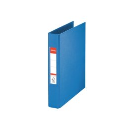 Caiet mecanic Esselte VIVIDA, PP/PP, partial reciclat, FSC, A5, mecanism 2RR, inel 25 mm, albastru