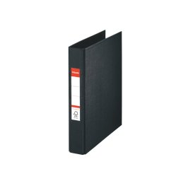 Caiet mecanic Esselte VIVIDA, PP/PP, partial reciclat, FSC, A5, mecanism 2RR, inel 25 mm, negru