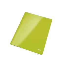Dosar cu sina LEITZ WOW, carton laminat, A4, 250 coli, verde metalizat