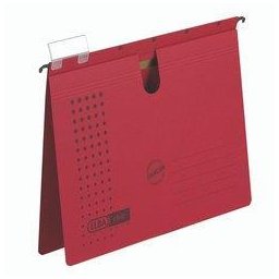 Dosar suspendabil cu sina, carton 230g/mp, bagheta metalica, ELBA Chic - rosu