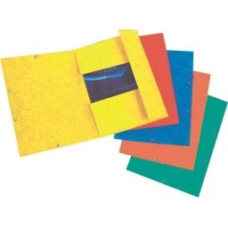 Mapa LUX din carton cu elastic, ESSELTE - verde