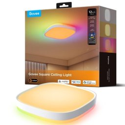 12inch RGBWW + RGBIC Square Smart Ceiling Light
