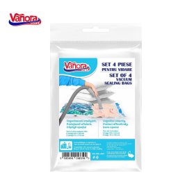 Set 4 saci pentru vidare, Transparent