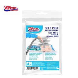 Set 5 saci pentru vidare, Transparent