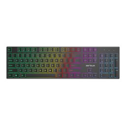 Tastatura SRXK-SKB709RGB, RGB LED, USB, Layout US, Negru