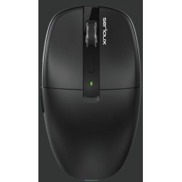 Mouse 6D, receptor dual USB-A +Type-C, LED, Bluetooth, ABS, click silentios L/R, 1600 DPI, acumulator 500mAh, Negru