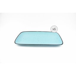 SET 6 PLATOURI CERAMICA 32x20 CM, ELECTRA, ART OF DINING BY HEINNER