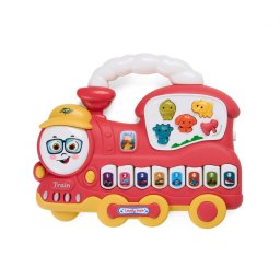 JUCARIE TRENULET CU LUMINI SI SUNETE,ROSU, MOMKI