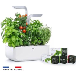 Véritable SMART cu control al luminii - alb + 4 rezerve de plante - Ghiveci de flori automat