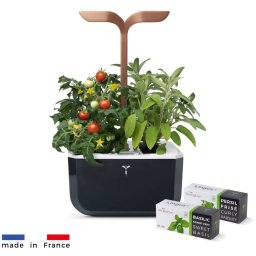 Véritable Exky SMART - negru + 2 rezerve de plante - Ghiveci de flori automat