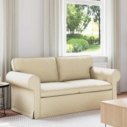 Canapea Crem 215 x 82 x 80 cm Metal GartenMobel Dekor