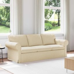 Canapea Crem 215 x 82 x 80 cm Metal GartenMobel Dekor