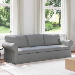 Canapea Gri deschis 215 x 82 x 80 cm Metal GartenMobel Dekor