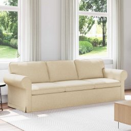 Canapea Crem 215 x 82 x 80 cm Metal GartenMobel Dekor