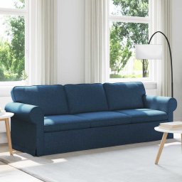 Canapea albastru 215 x 82 x 80 cm Metal GartenMobel Dekor