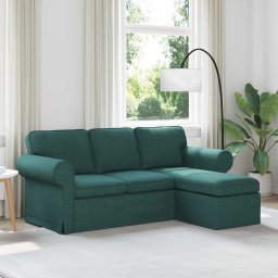 Canapea Verde închis 215 x 138 x 80 cm Metal GartenMobel Dekor