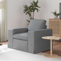 Canapea Gri deschis 102 x 80 x 82 cm Metal GartenMobel Dekor