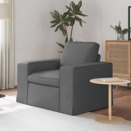 Canapea Gri închis 102 x 80 x 82 cm Metal GartenMobel Dekor